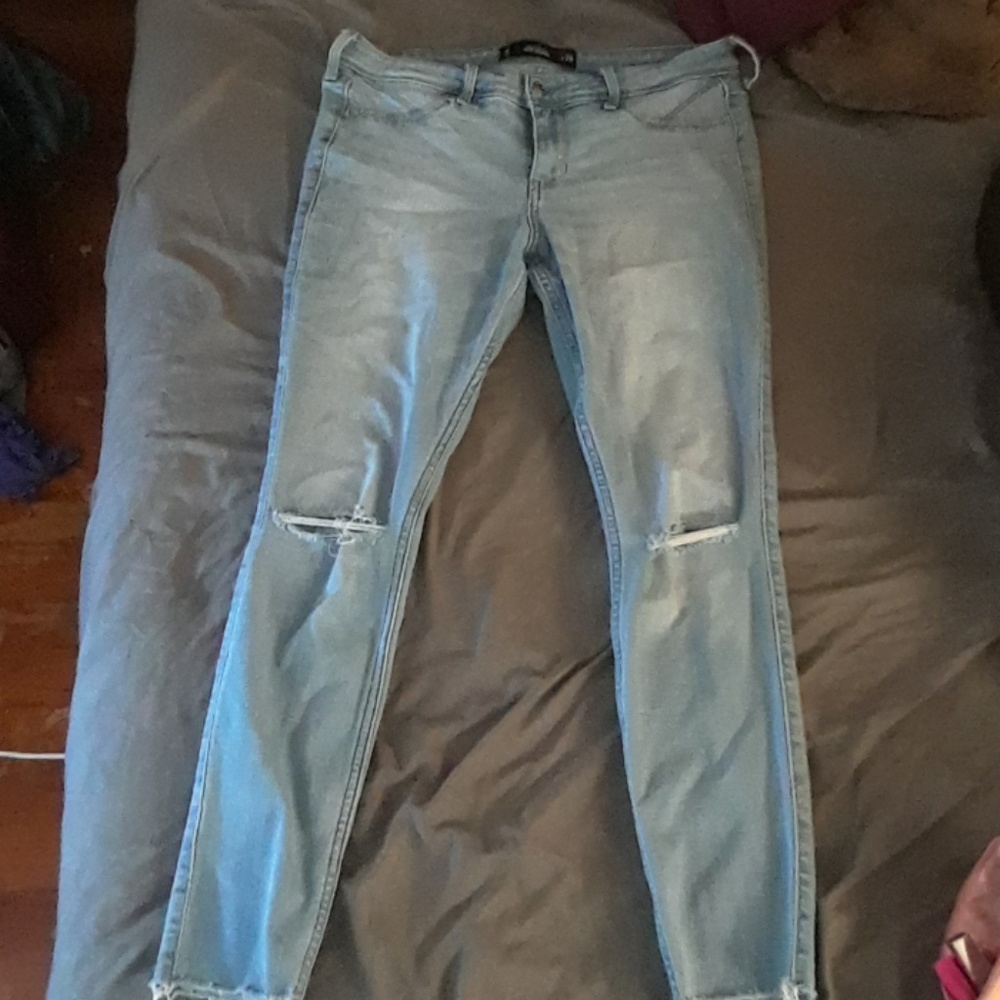 Hollister jean begging